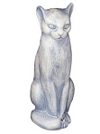 Katze zweifarbig, (38) Wei-matt mit grau
